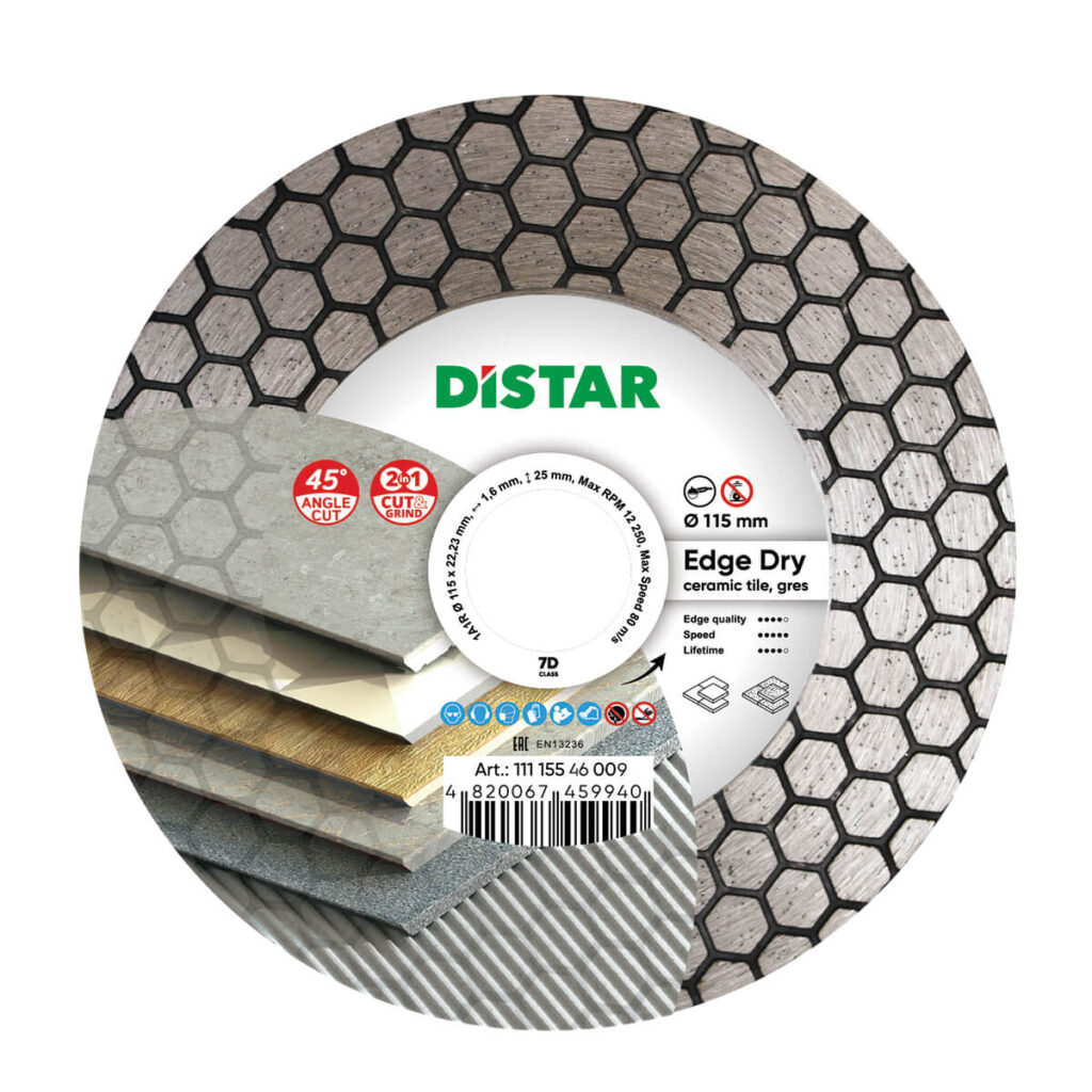 Tarcza diamentowa DISTAR 115 EDGE DRY